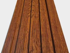 WPC PVC Wall Panel Wood Strip Grille Wainscoting Fluted Panel WPC Fluted Wall Panel