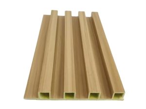 Fluted WPC Wall Panels Cladding WPC Wall Panel For Indoor