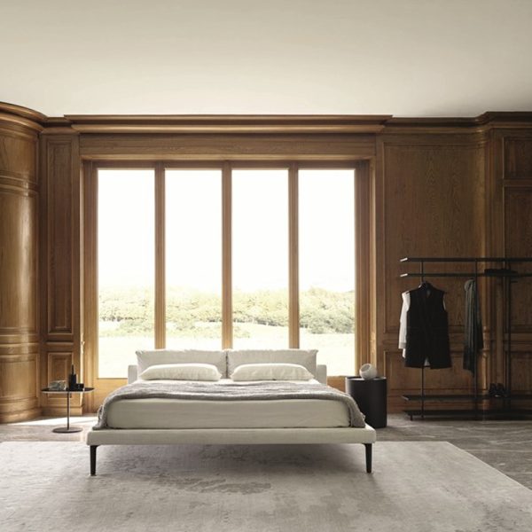 Italian Minimalist Campaign Bed - Elegant Bedwear for Modern Bedrooms