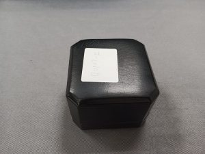 Octagonal Black Leather Ring Jewelry Package Box