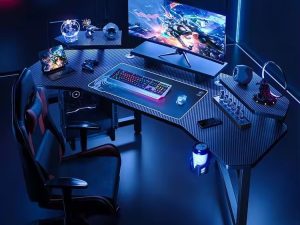 مجموعة طاولة وكراسي الألعاب الإلكترونية 2024 – مجموعة الألعاب الحديثة والبث المباشر