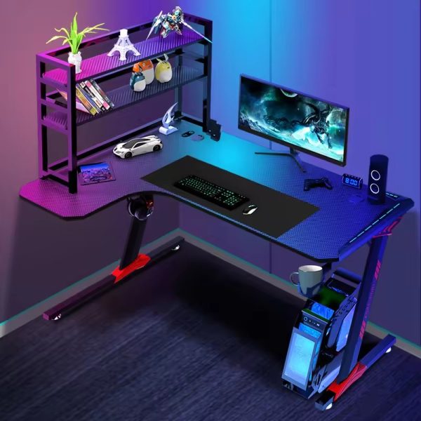 New L-Type Game Computer Desk – Home Competitive & Office Desk