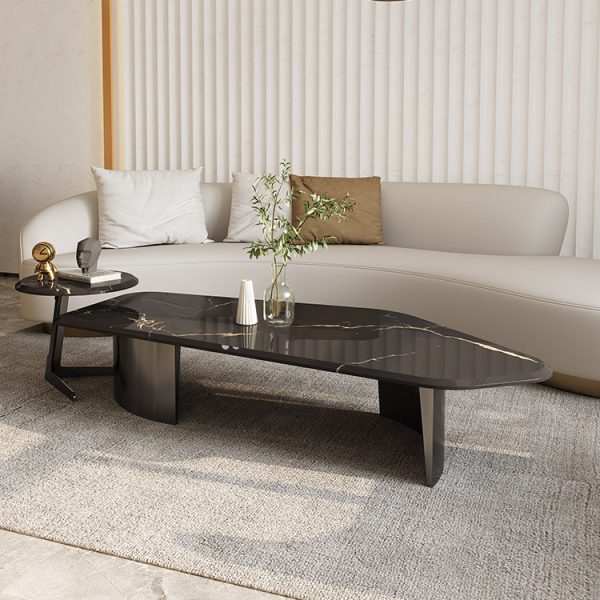 Modern Light Luxury Marble Coffee Table – Elegant & Contemporary Design