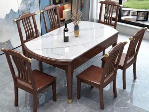 Nordic-Inspired Dining Table and Chair Set – Simple Elegance for Modern Living