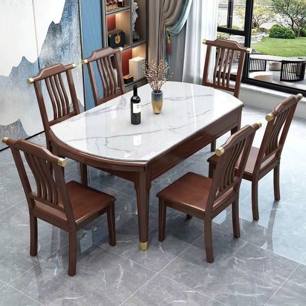 Nordic-Inspired Dining Table and Chair Set – Simple Elegance for Modern Living