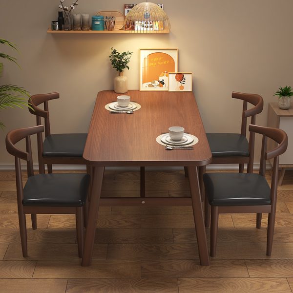 Nordic Modern Minimalist Rectangular Dining Table – Perfect for Small Apartments