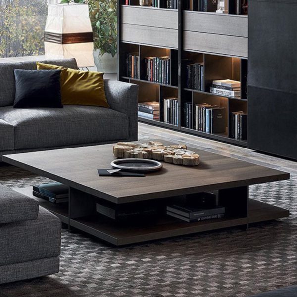 Modern Minimalist Nordic Square Coffee Table – Elegant & Functional