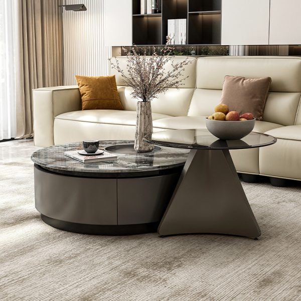 Marble Round Coffee Table – Modern Minimalist & Italian Design