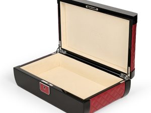 Packaging Wooden Box with Piano Paint PU Gift Box