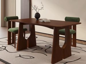 Enhance your dining room with our French Retro Solid Wood Dining Table. Crafted with meticulous attention to detail, this elegant table combines the charm of classic French design with the durability of solid wood, making it a perfect centerpiece for traditional and eclectic interiors.