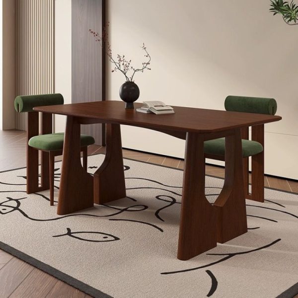 Enhance your dining room with our French Retro Solid Wood Dining Table. Crafted with meticulous attention to detail, this elegant table combines the charm of classic French design with the durability of solid wood, making it a perfect centerpiece for traditional and eclectic interiors.