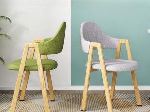 كرسي طعام نورديك من Internet Celebrity Coffee – كرسي فني حديدي عصري على شكل حرف A