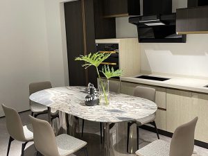 Ocean Storm Elephant White Marble Table – Italian Designer Luxury in True Natural Stone