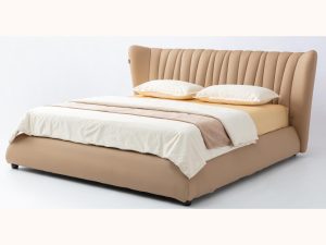 سرير جلدي مبسط - سرير كبير فاخر لغرفة النوم الرئيسية