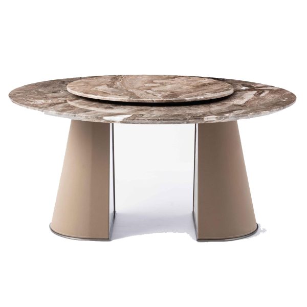 Italian Light Luxury Round Dining Table and Chair Set – Modern Minimalism with High-End Elegance