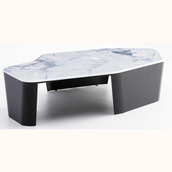 Italian Minimalist Marble Coffee Table – Elegant Nordic Design