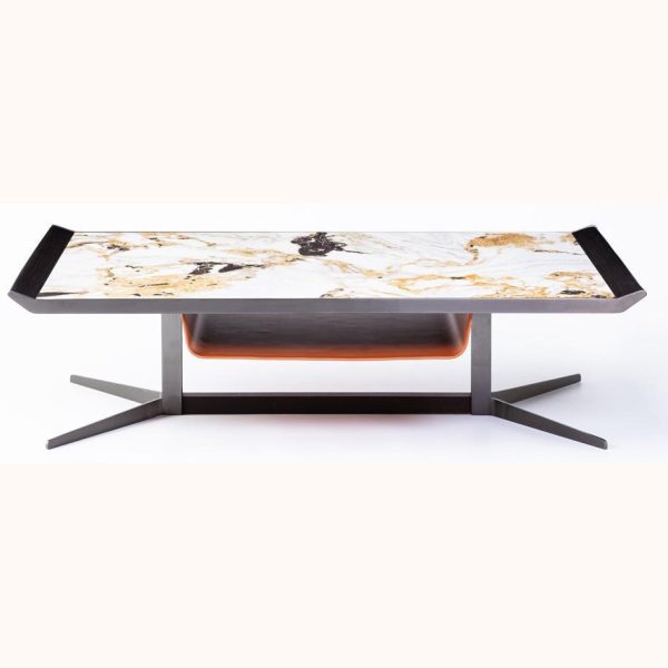 Living Room Rock Plate Coffee Table – Elegant Modern Design