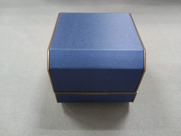 Blue Flat Open Octagonal Pendant Jewelry Package Box