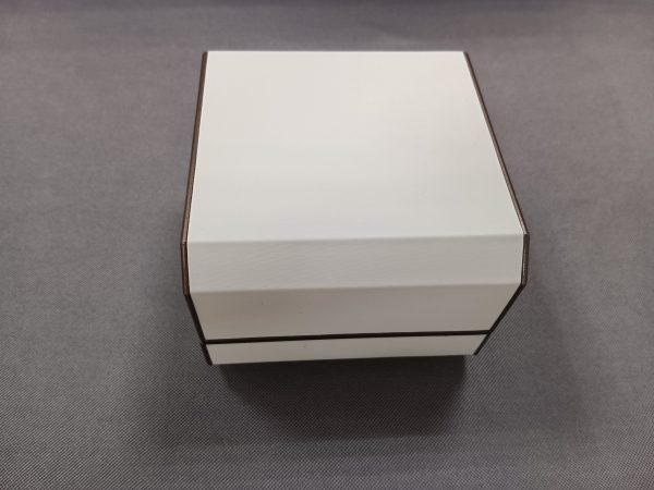 White Flat Open Octagonal Bracelet Jewelry Package Box