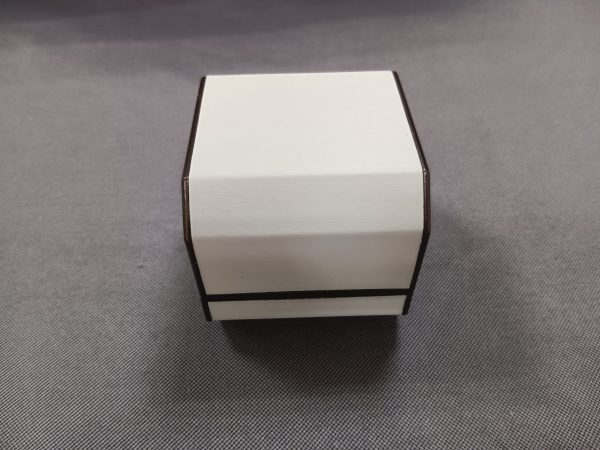 White Flat Open Octagonal Ring Jewelry Package Box