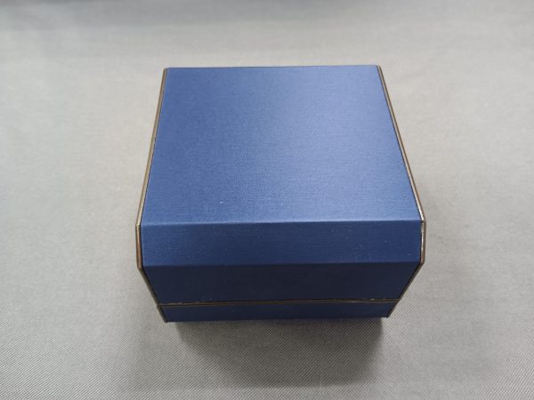 Blue Flat Open Octagonal Bracelet Jewelry Package Box