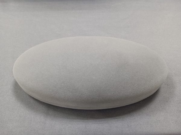 Grey Velvet Oval Pearl Jewelry Package Box