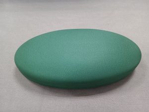 Oval Pearl Jewelry Package Box with Dark Green Leather